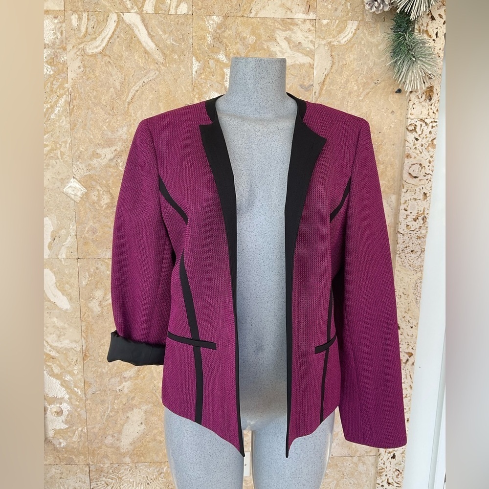 Women's Purple and Black Blazer
